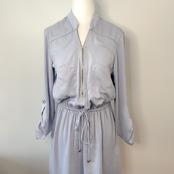 Dynamite Light Violet Drawstring Waist Shirt Dress Size Small - Picture 6 of 11